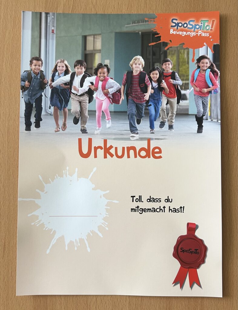 Spo-Spi-To-Bewegungspass 3 Urkunde